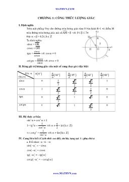 Toàn tập Lượng giác