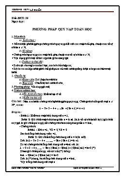 GA Đại số & Giải tích 11 tiết 387: Phương pháp quy nạp toán học