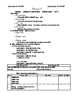 Giáo án chuyên đề Toán 11 NC tiết 7: Phương trình và hệ phương trình lượng giác