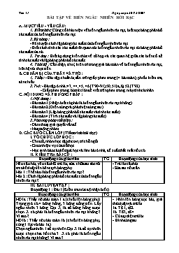 Giáo án Đại số CB lớp 11 tiết 41: Bài tập về biến ngẫu nhiên rời rạc