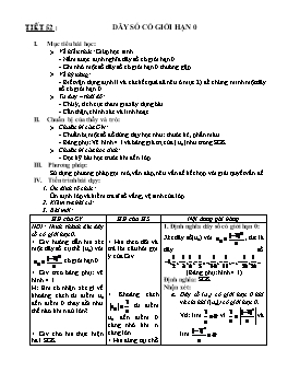 Giáo án Đại số Giải tích 11 CB - Học kì 2