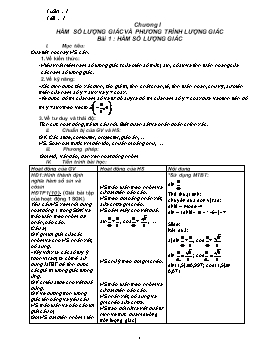 Giáo án Đại số & Giải tích 11 hoàn chỉnh