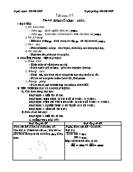 Giáo án Đại số Giải tích 11 - Nâng cao - Tiết 1: Hàm số lượng giác