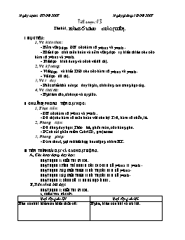 Giáo án Đại số Giải tích 11 - Nâng cao - Tiết 3: Hàm số lượng giác (tiếp)