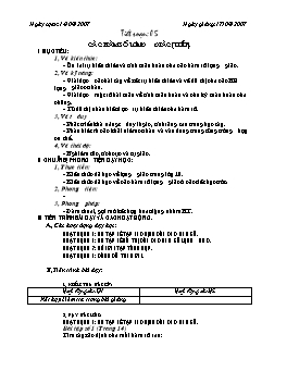 Giáo án Đại số Giải tích 11 - Nâng cao - Tiết 5: Các hàm số lượng giác (tiếp)