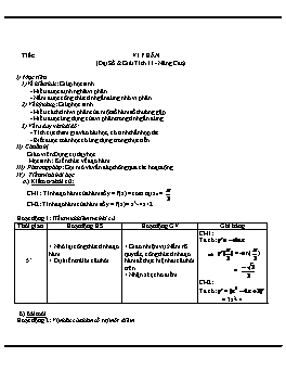 Giáo án Đại số Giải tích 11 - Nâng cao - Tiết 83: Vi phân