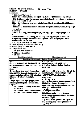 Giáo án Đại số lớp 11 nâng cao tiết 27: Luyện tập