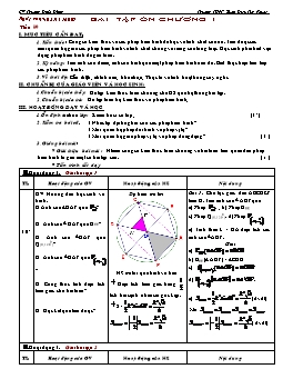 Giáo án Hình học 11 CB tiết 10: Bài tập ôn chương I