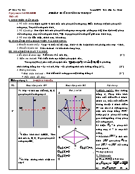 Giáo án Hình học 11 CB tiết 3: Phép đối xứng trục