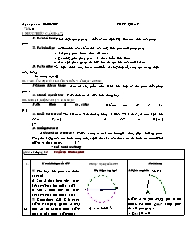 Giáo án Hình học 11 CB tiết 5: Phép quay