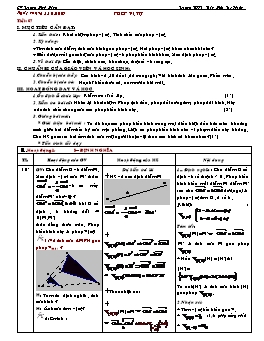 Giáo án Hình học 11 CB tiết 7: Phép vị tự