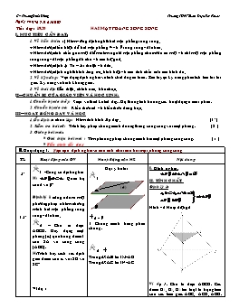 Giáo án Hình học 11 - Chương 2 - Tiết 19, 20: Hai mặt phẳng song song