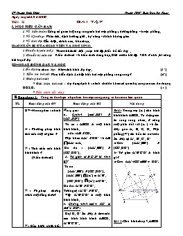 Giáo án Hình học 11 - Chương 2 - Tiết 21: Bài tập