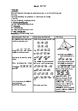 Giáo án Hình học 11 - Chương III - Tiết 33: Bài tập