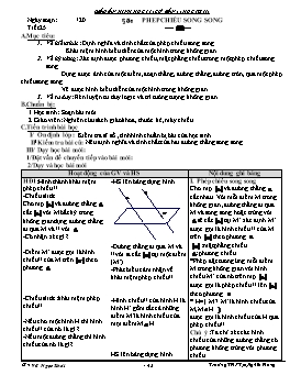 Giáo án Hình học 11 (cơ bản ) (học kỳ II)