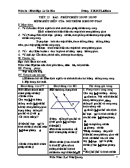 Giáo án Hình Học 11 Cơ Bản Kì II - Trường T.H.P.T Lê Hoàn