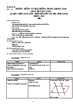 Giáo án Hình học 11 - HK 2