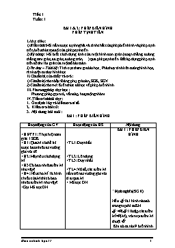 Giáo án Hình học 11 hoàn chỉnh