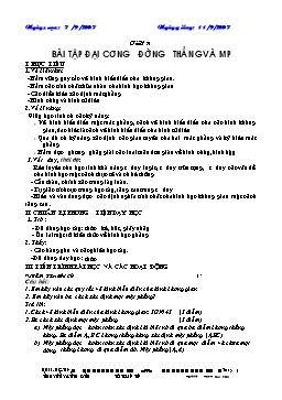 Giáo án Hình học 11 - Nâng cao - Tiết 17: Bài tập đại cương đường thẳng và mặt phẳng