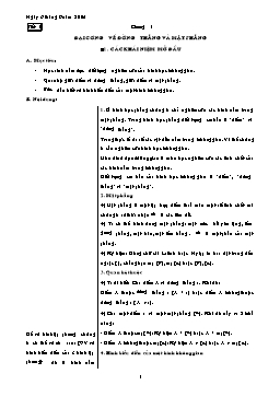 Giáo án Hình học 11 tiết 1 đến 27