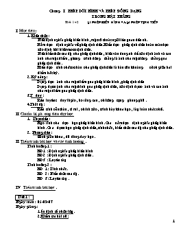 Giáo án Hình học 11 tiết 1 đến 40