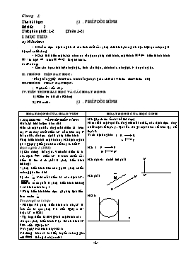 Giáo án Hình lớp 11 nâng cao tiết 1 đến 13