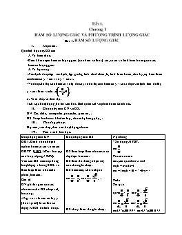 Giáo án Học kì 1 - Đại số 11