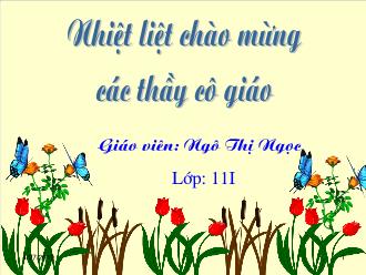 Bài giảng Đại số lớp 11 - Bài 3: Cấp số cộng