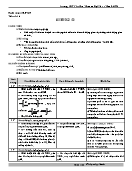 Giáo án Đại Số 11 - Ban KHTN - Tiết 12: Luyện tập (t2)