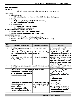 Giáo án Đại Số 11 - Ban KHTN - Tiết 13: Một số dạng phương trình lượng giác đơn giản (t1)