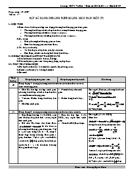 Giáo án Đại Số 11 - Ban KHTN - Tiết 17: Một số dạng phương trình lượng giác đơn giản (t5)