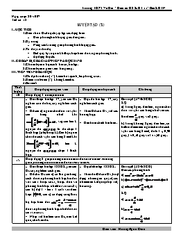 Giáo án Đại Số 11 - Ban KHTN - Tiết 18: Luyện tập (t1)