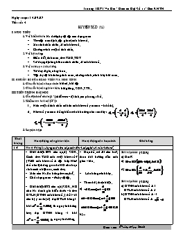 Giáo án Đại Số 11 - Ban KHTN - Tiết 4: Luyện tập (t1)