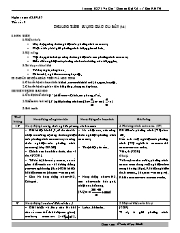 Giáo án Đại Số 11 - Ban KHTN - Tiết 9: Phương trình lượng giác cơ bản (t4)