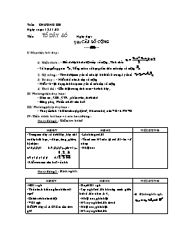 Giáo án Đại số 11 - Chương 3 - Bài 3: Cấp số cộng