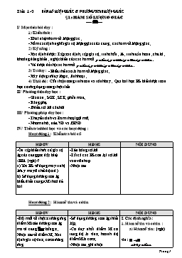 Giáo án Đại số & Giải tích 11 cơ bản - 3 cột