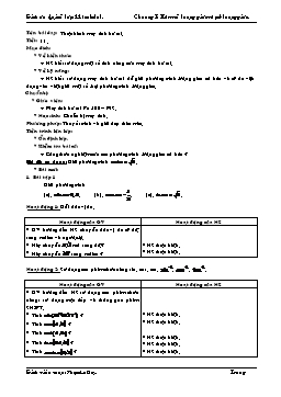 Giáo án Đại số lớp 11 (cơ bản) tiết 11: Thực hành máy tính bỏ túi