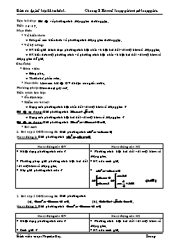 Giáo án Đại số lớp 11 (cơ bản) tiết 16, 17: Bài tập về phương trình lượng giác thường gặp