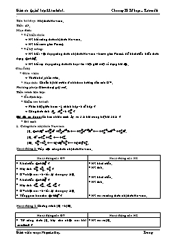 Giáo án Đại số lớp 11 (cơ bản) tiết 27: Nhị thức Newton