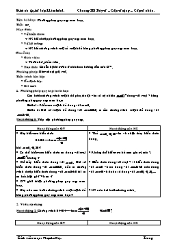 Giáo án Đại số lớp 11 (cơ bản) tiết 37: Phương pháp quy nạp toán học