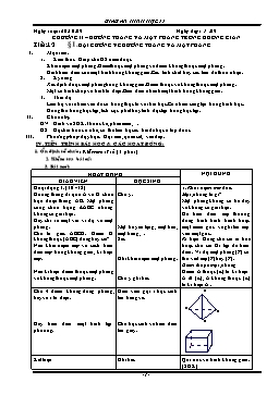 Giáo án Hình học 11 - Học kì 1