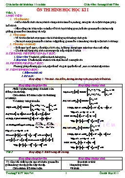 Giáo án ôn thi Hình học 11 cơ bản - Tiết 1, 2