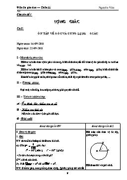 Giáo án phụ đạo Toán 11 ca 2 đến 4