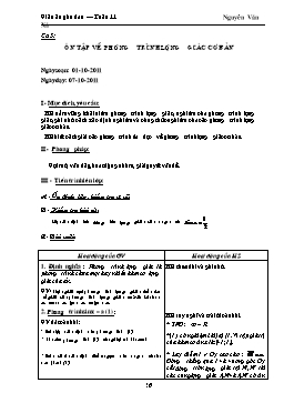 Giáo án phụ đạo Toán 11 ca 5 đến 8