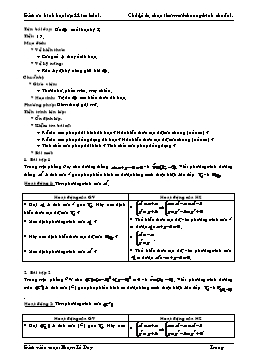 Giáo án Tự chọn Hình học lớp 11 (cơ bản) tiết 17: Ôn tập cuối học kỳ I