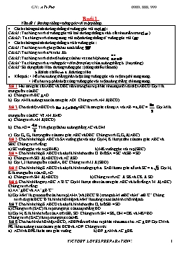 Bài tập Hình không gian 11