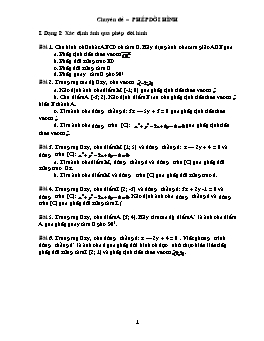 Chuyên đề – Phép dời hình