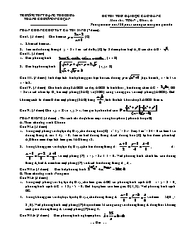 Đề thi thử đại học cao đẳng môn thi: Toán; Khối: A