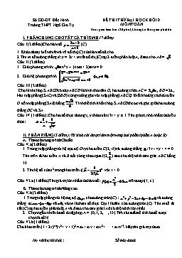 Đề thi thử đại học khối D môn Toán