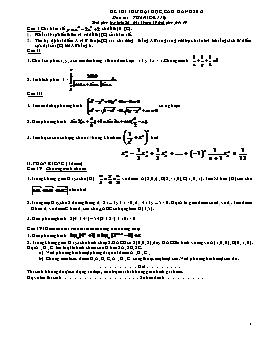 Đề thi thử đại học môn Toán - Đề 116 đến 123